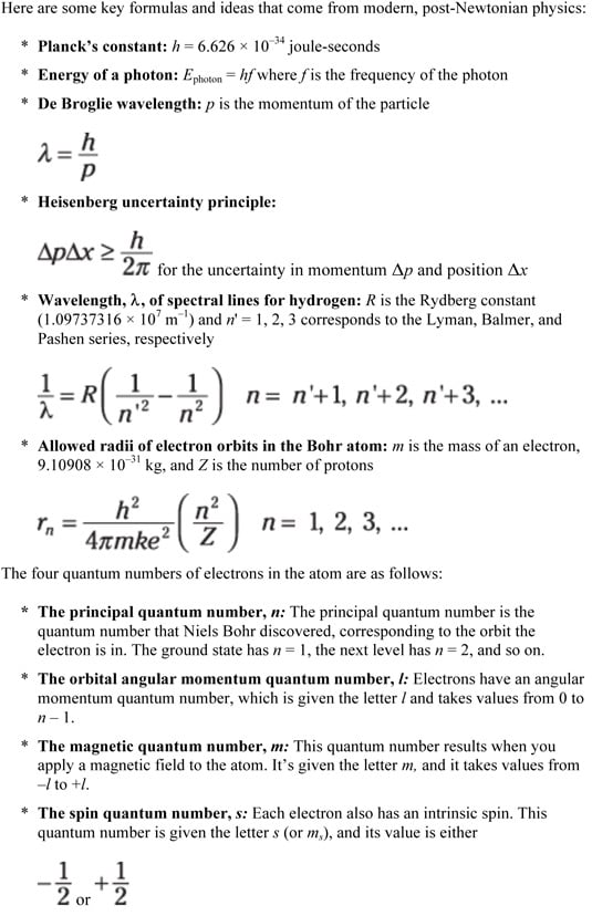 Physics Ii For Dummies Cheat Sheet