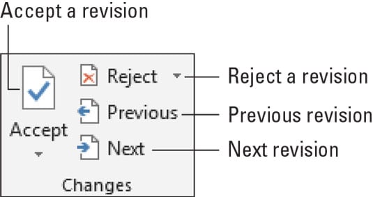 How to Use Revisions in Word 2019 - dummies