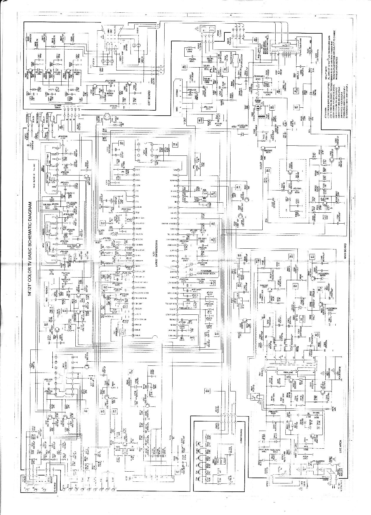 Crt Tv Pcb Circuit Diagram