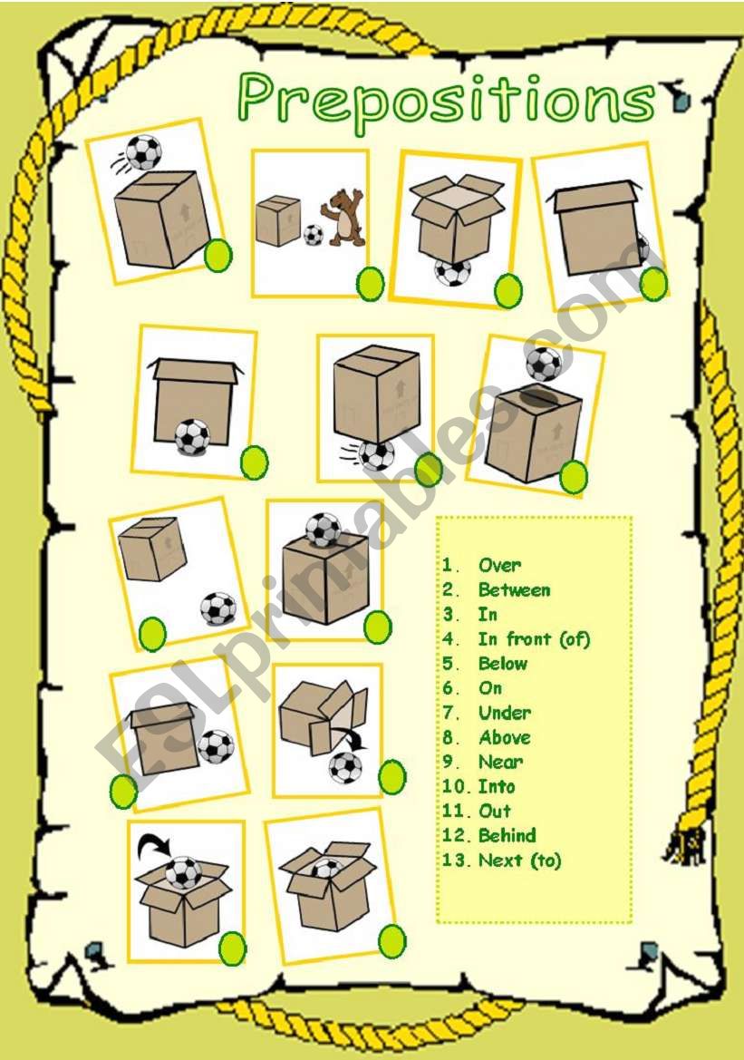 Where is the ball? - ESL worksheet by vanda51