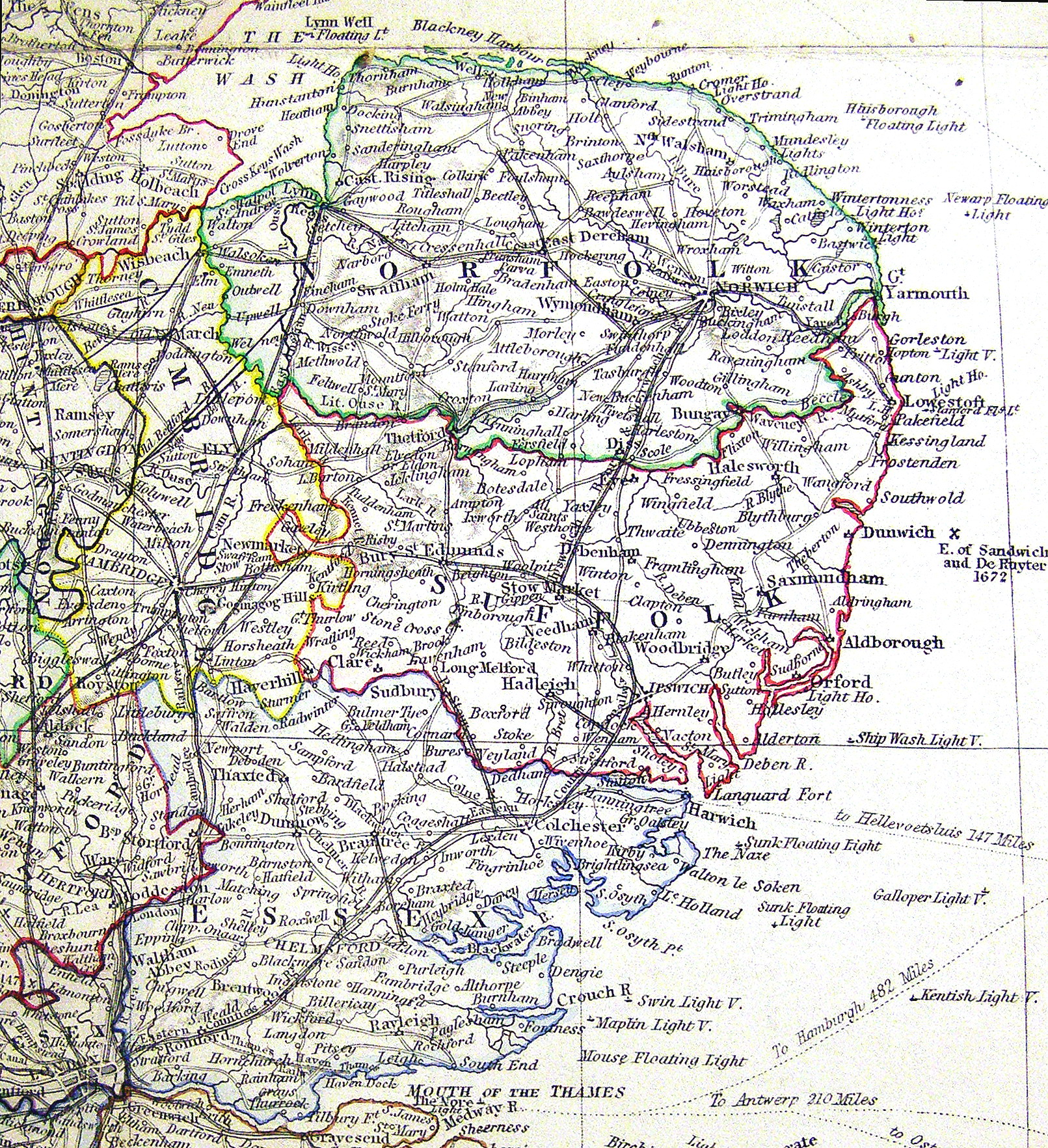 Anglia Map