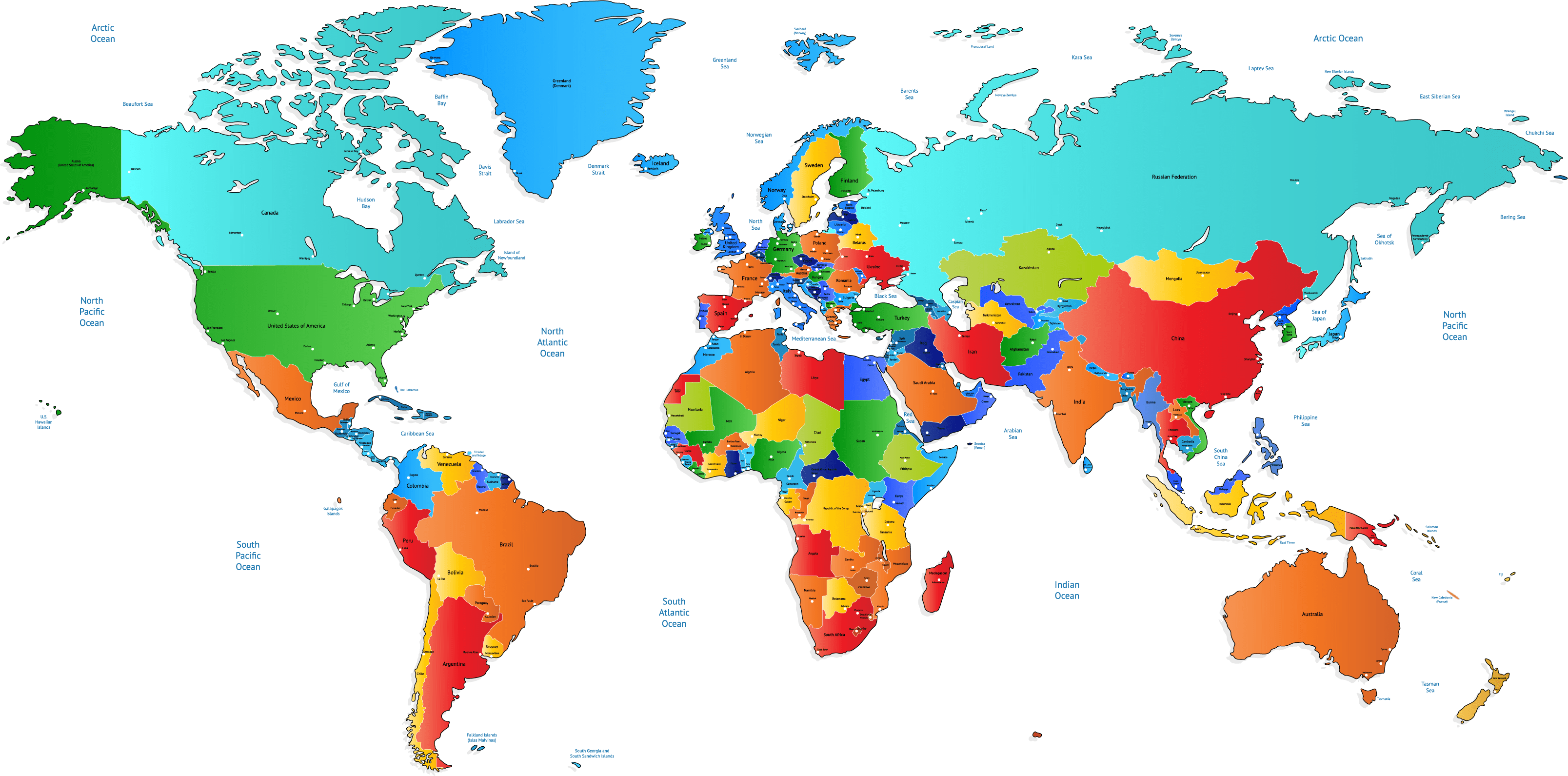 World Map Transparent Background - Map Of Australia And New Zealand