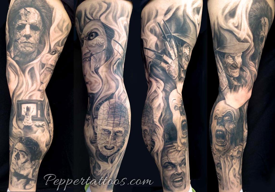 Pepper Horror Movie Leg Sleeve