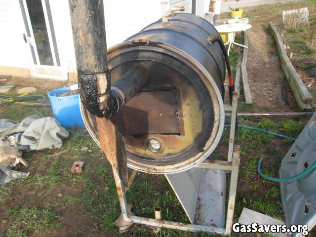 Home Built Water Heating Outdoor Wood