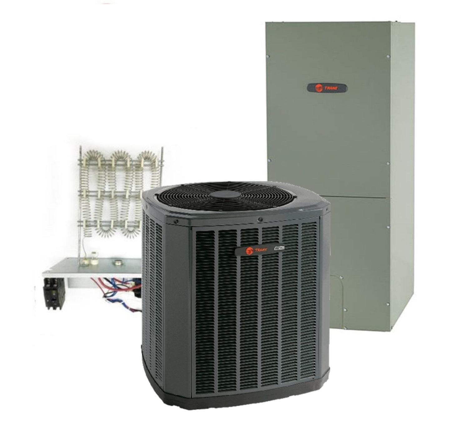  Trane  3 5 Ton 14 SEER Single Stage Heat  Pump  System 