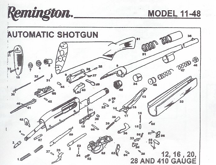 All Available REMINGTON ARMS COMPANY SHOTGUN REPAIR PARTS;Bob's Gun