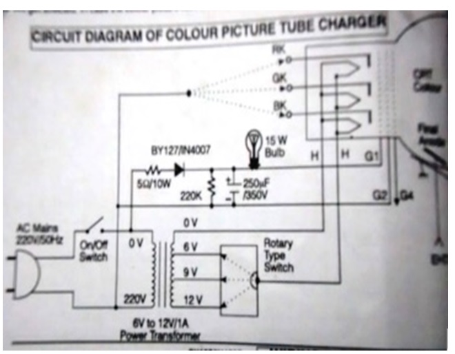 Crt Tv Tube Charger Circuit Diagram