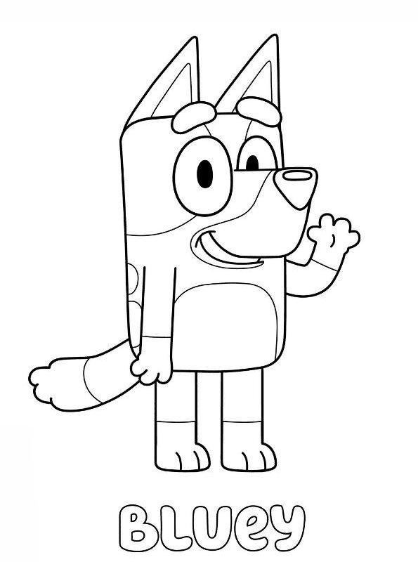 Bluey Coloring Pages Free Printable - Printable And Enjoyable Learning