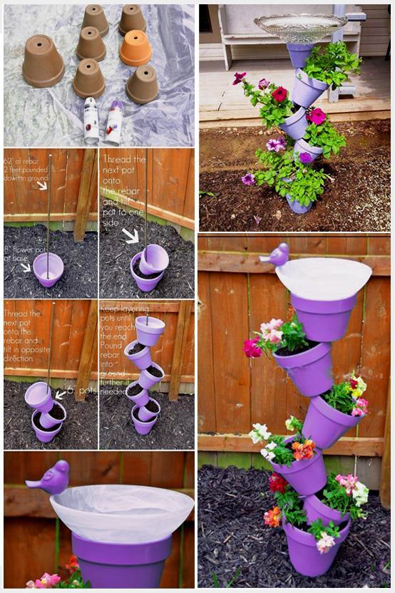 20 Creative DIY Ideas For A Fabulous Garden Kisses for Breakfast