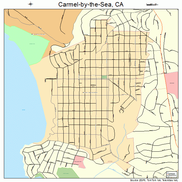 CarmelbytheSea California Street Map 0611250