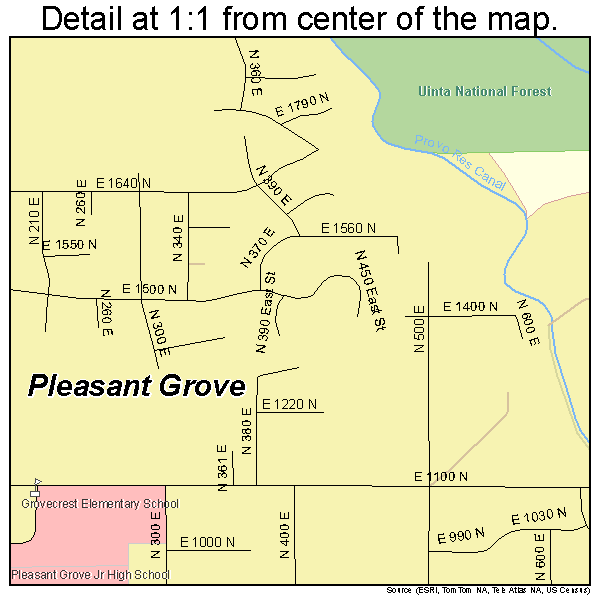 Pleasant Grove Utah Street Map 4960930