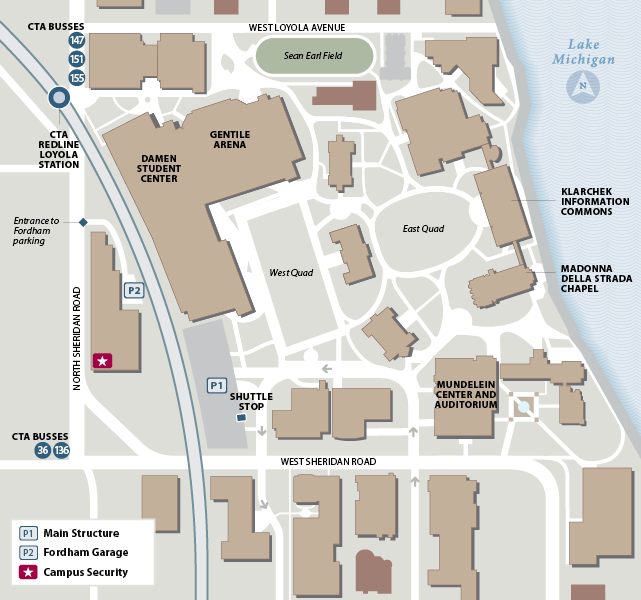 Loyola University Chicago Map Map Quiz