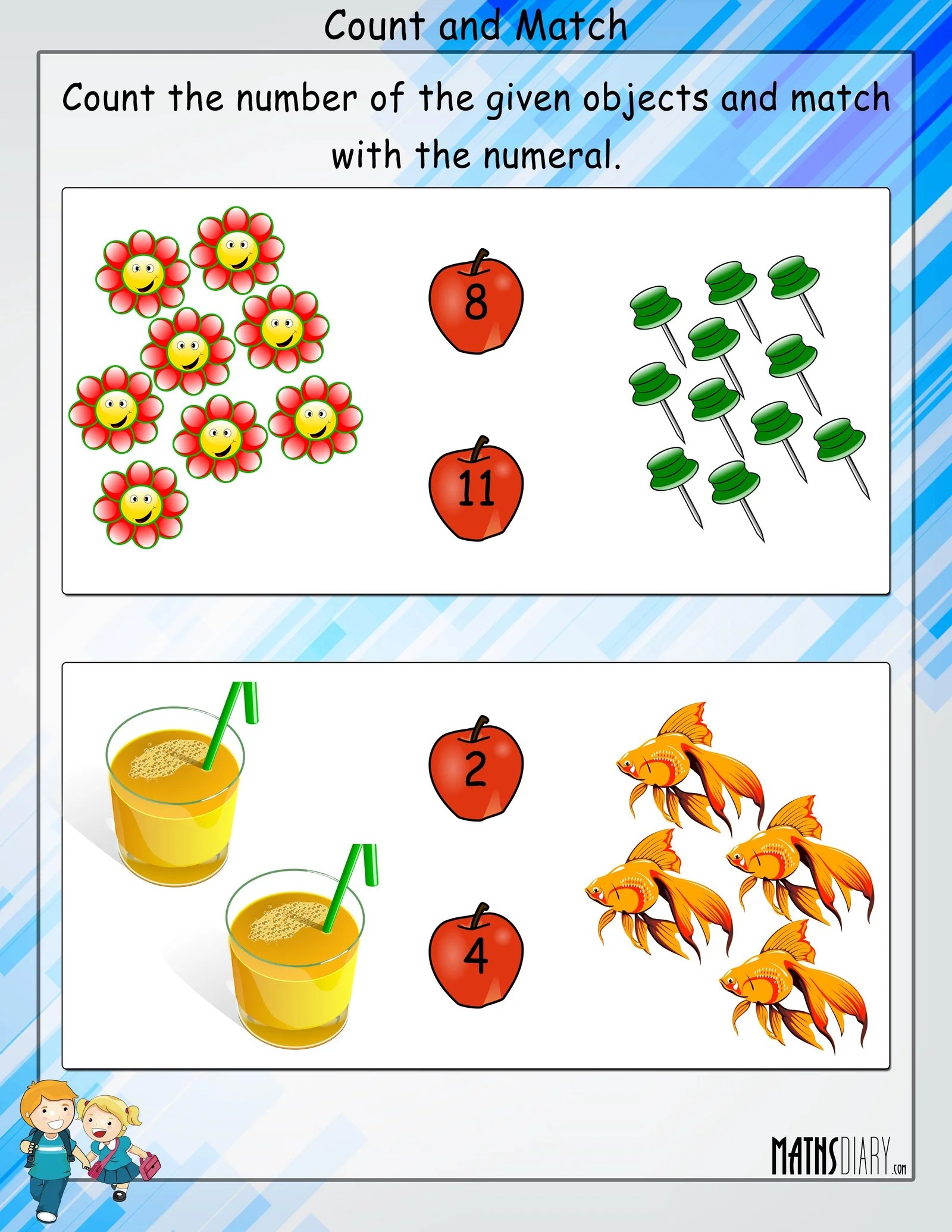 Counting UKG Math Worksheets Page 2