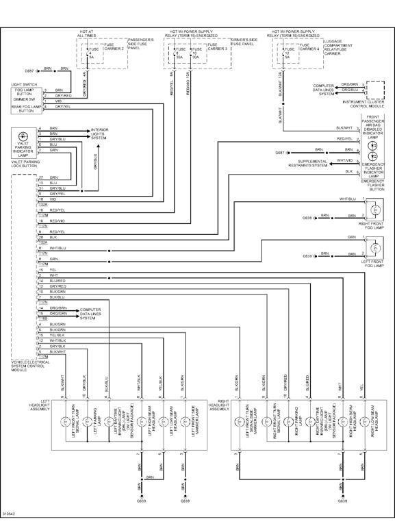 B8 Headlight wiring diagram