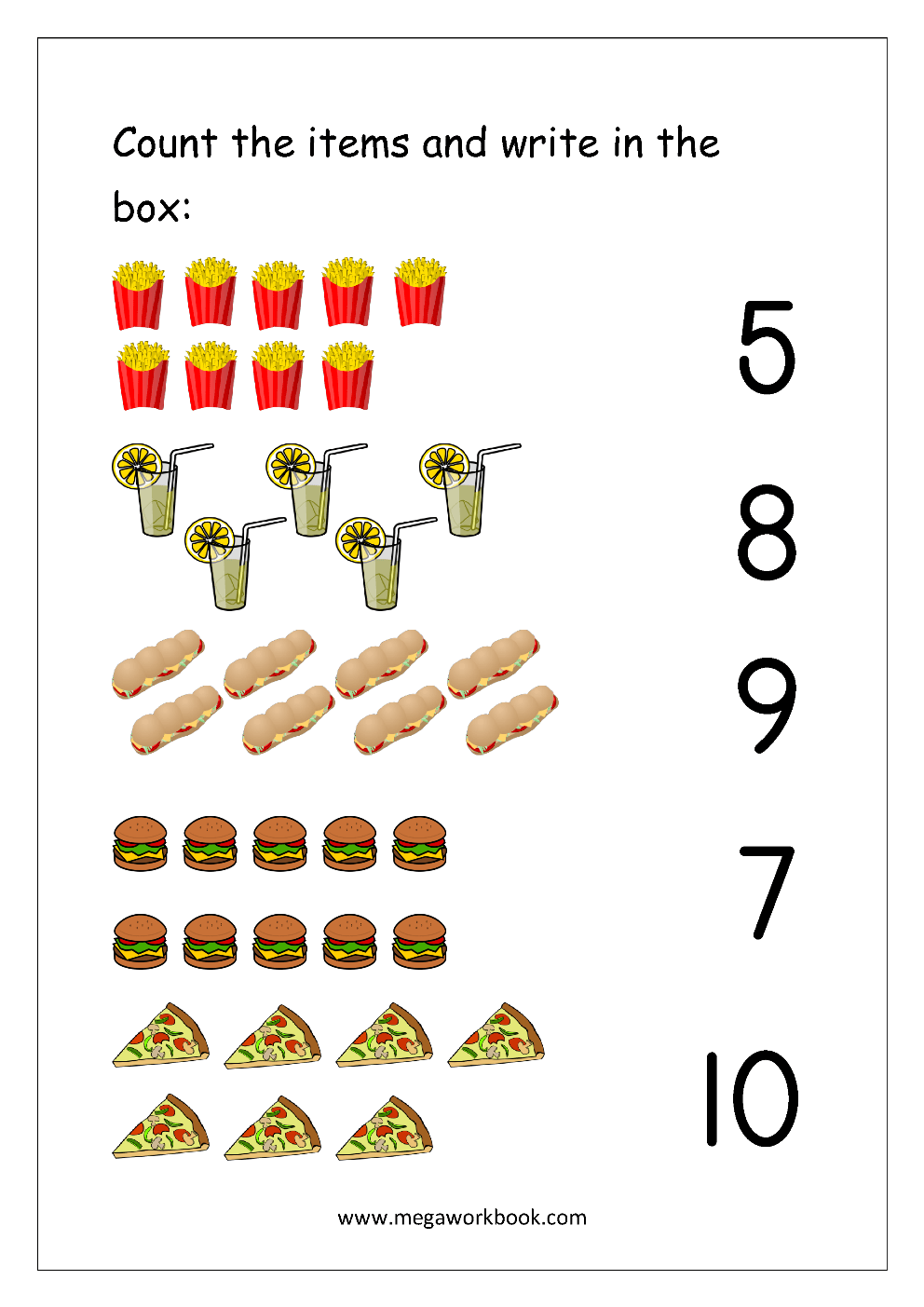 Free Printable Number Matching Worksheets For Kindergarten And