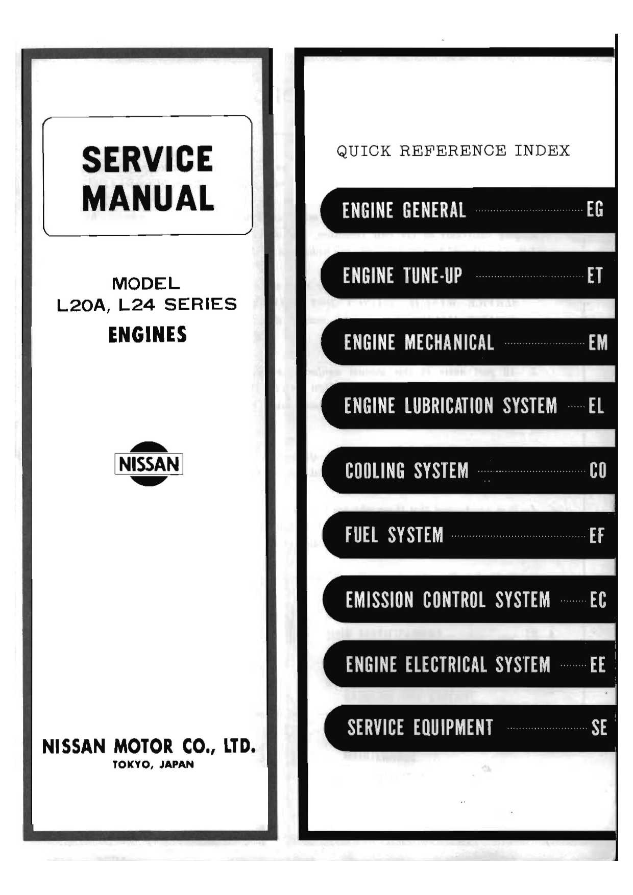 L Series Petrol Engine Service Manual | MQ-Patrol.com