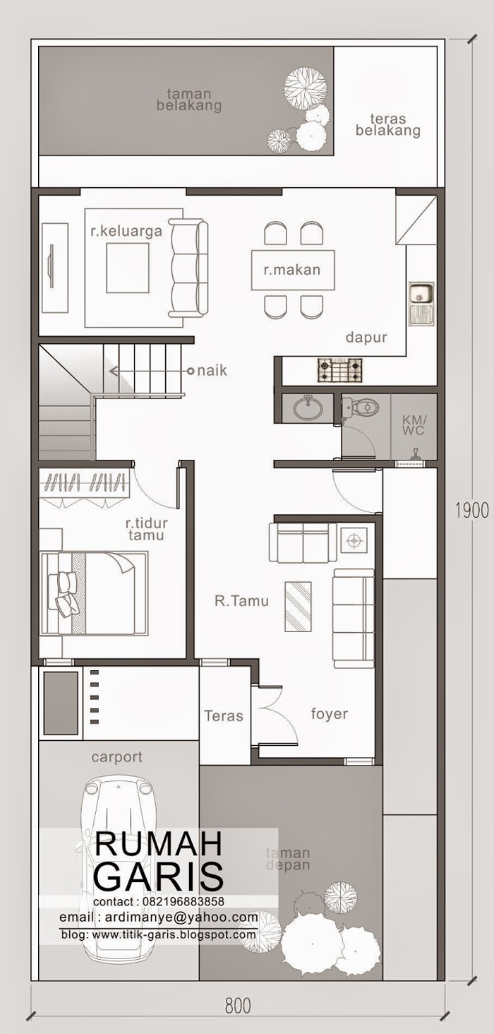 Two Story Narrow Lot House Plan Pinoy ePlans