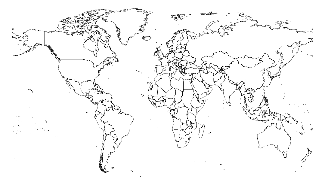 Blank World Maps - 10 Free PDF Printables | Printablee