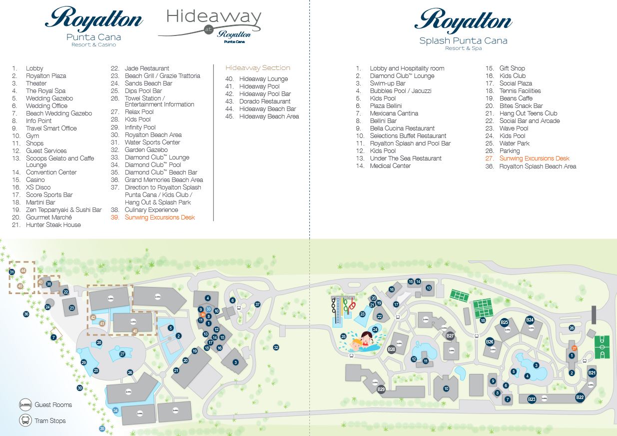 Resort Map Royalton Punta Cana Punta Cana, D.R.