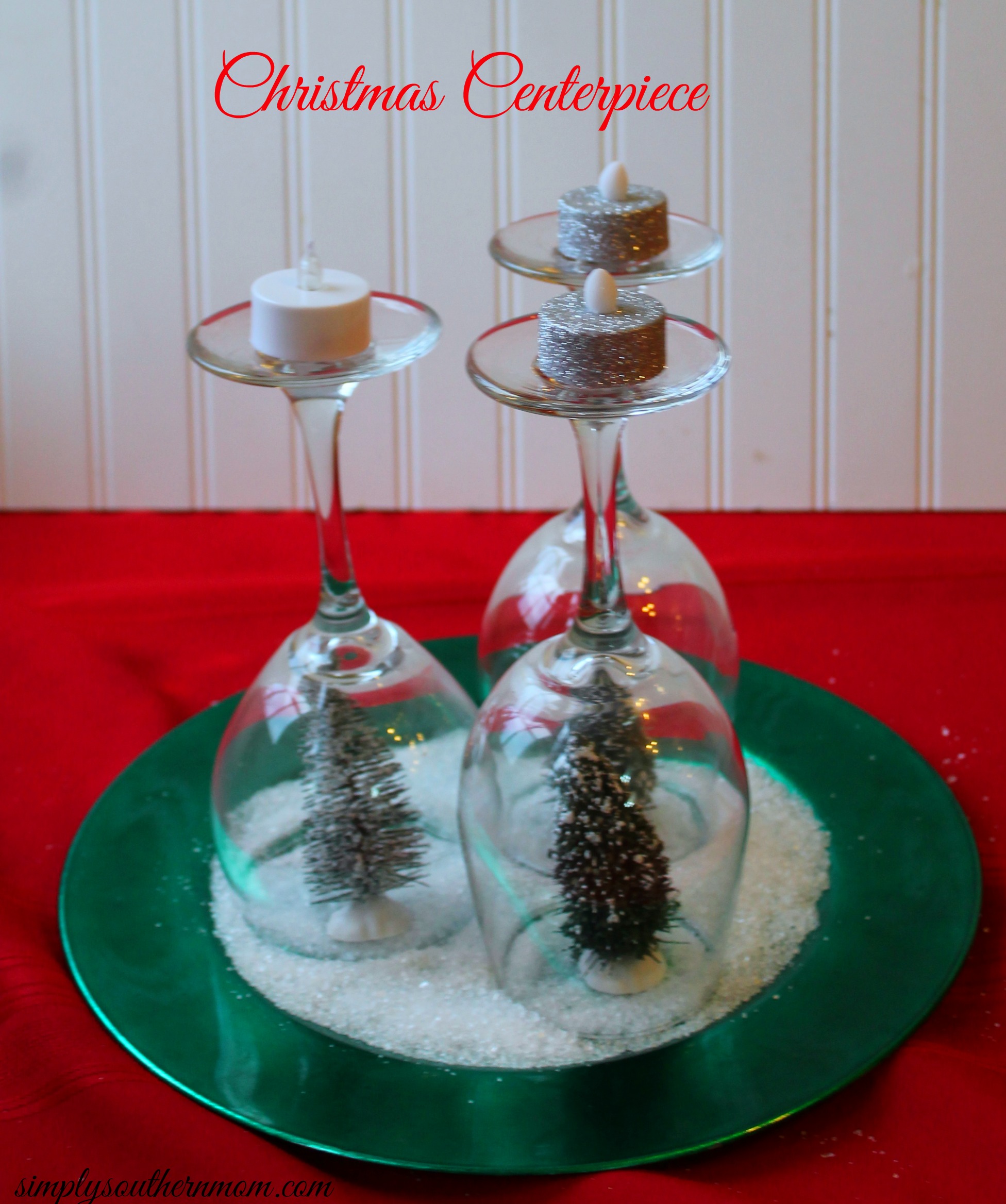 How to Make A Simple Holiday Tree Christmas Centerpiece Simply