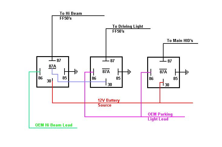 12 volt relay wiring diagrams