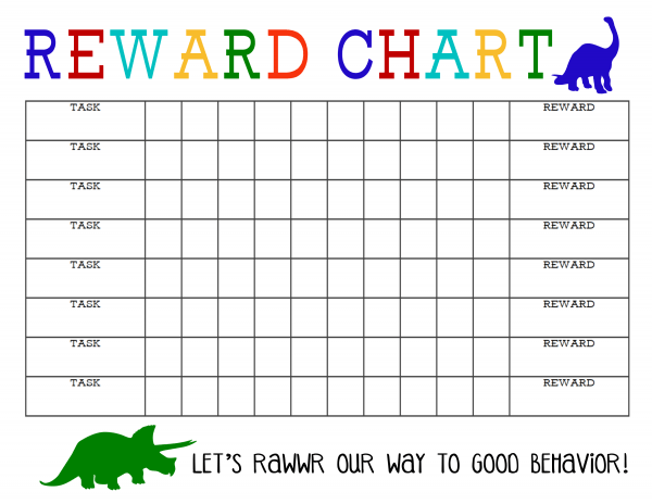 Printable Reward Chart - The Girl Creative