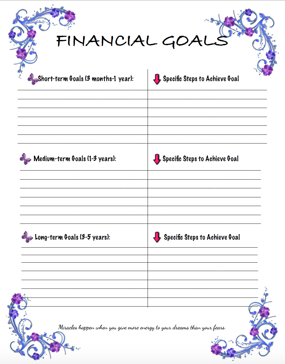 Free Budgeting Printables Expense Tracker, Budget, & GoalSetting