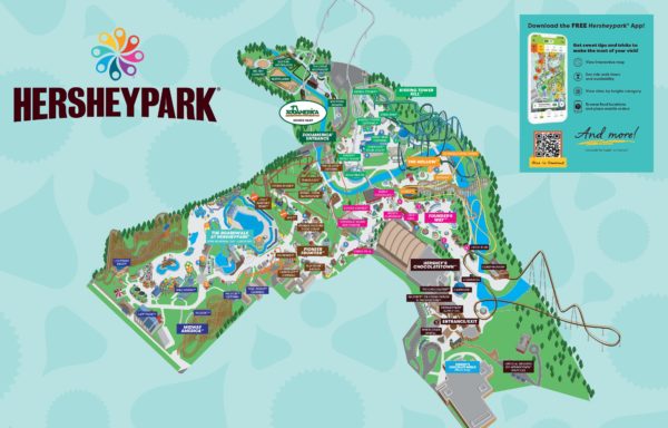 Theme Park Brochures Hershey Park Map 2022 - Theme Park Brochures