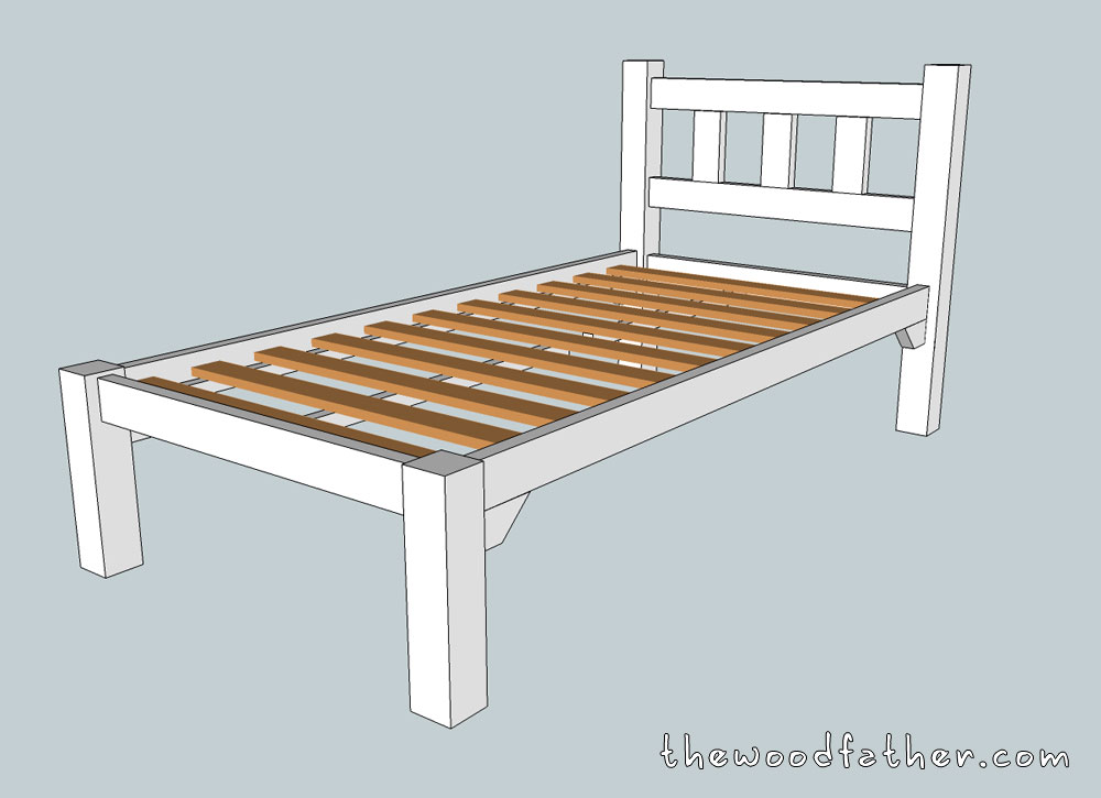 Single Bed Plans The Woodfather