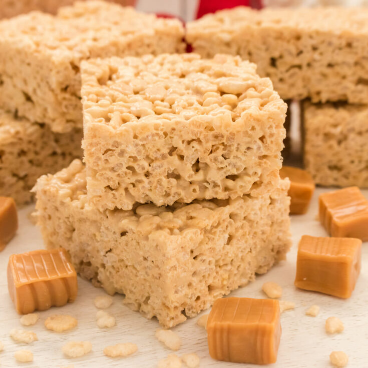 Caramel Rice Krispie Treats