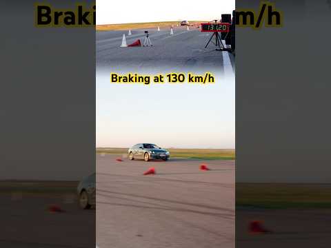 Emergency Braking at 130 km/h with BMW i4