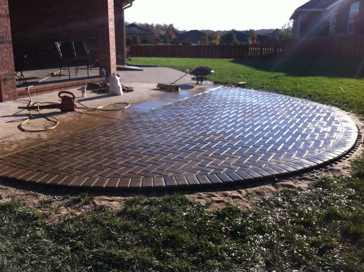 Paver Patio Perfect Half Circle