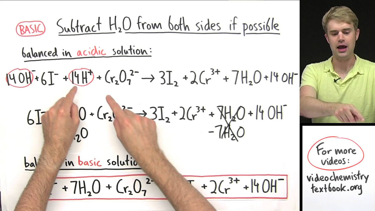 Balancing Redox Equations In Basic