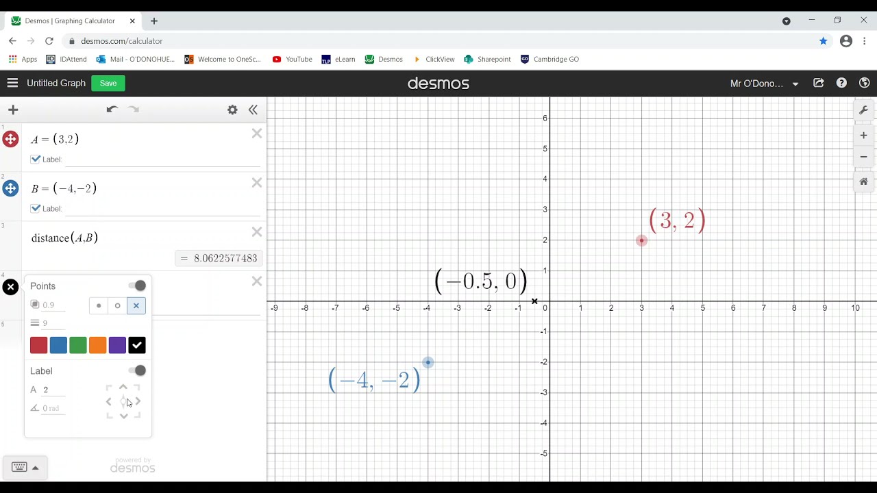 Distance And Midpoint Between Two