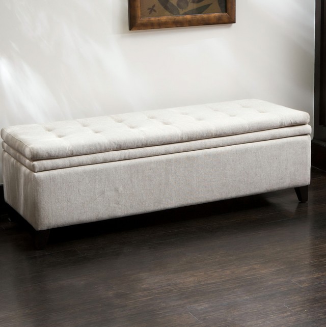 Long Ottoman Bench With Storage