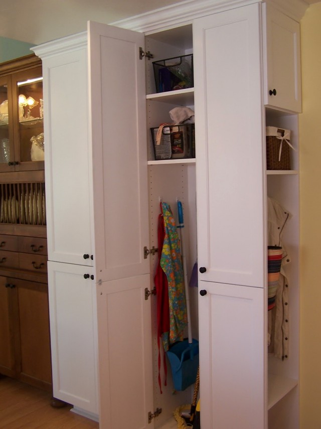 Broom Closet Cabinet Storage