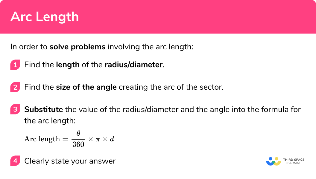 Arc Length Gcse Maths Steps