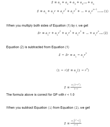 Geometric Sequence Formula