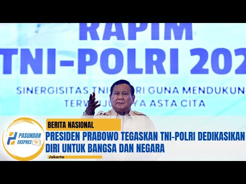 Presiden Prabowo Tegaskan TNI-Polri Dedikasikan Diri untuk Bangsa dan Negara