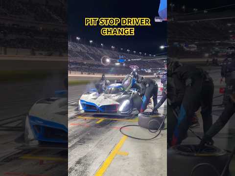 BMW's Kevin Magnussen Pit stop Daytona Rolex 24 Race