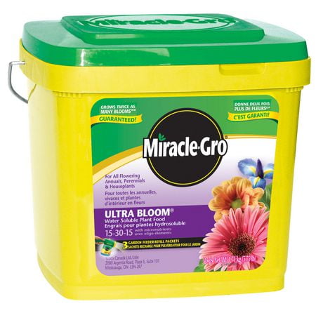 Miracle-Gro Water Soluble Ultra Bloom Plant Food 15-30-15 Pail - Walmart.ca