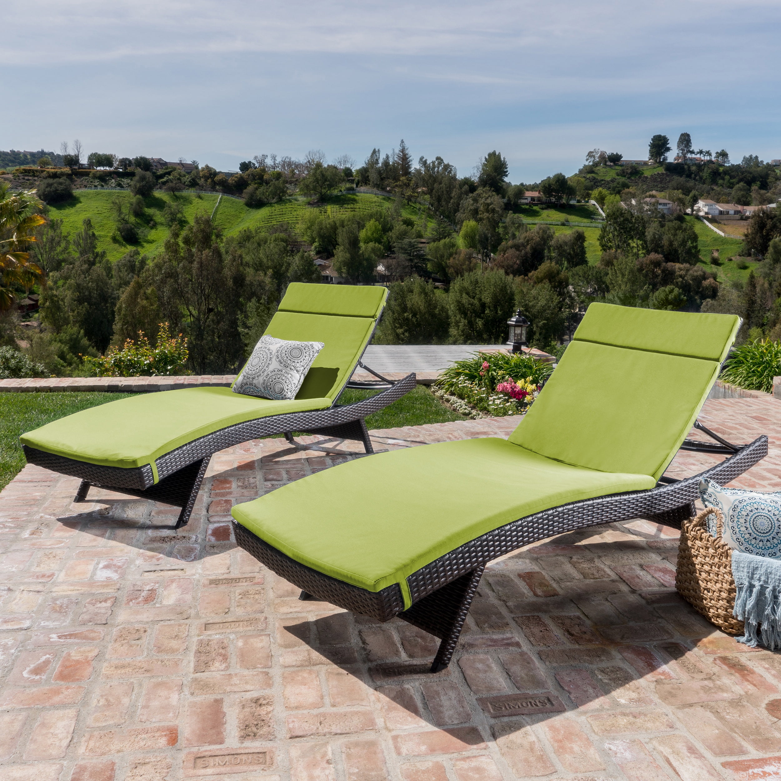 Outdoor Wicker Chaise Lounge Chairs ~ Sassoon Outdoor Wicker Adjustable ...