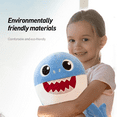 Baby Cute Shark Plush Toy - Interactive Soft Stuffed Animal Shark ...