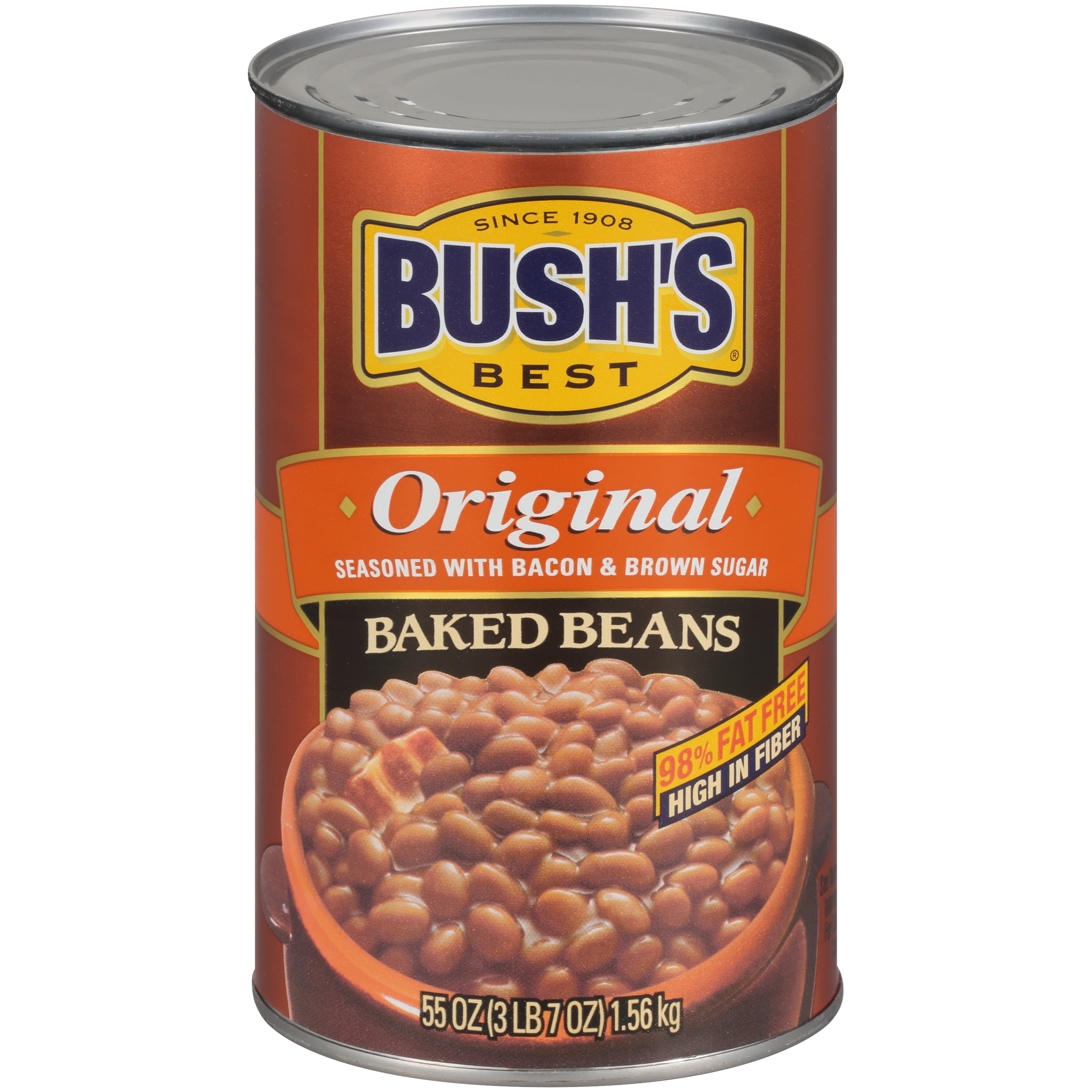 BUSH'S Original Baked Beans, Canned Beans, 55 Oz