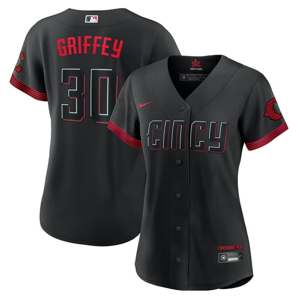 Women's Nike Ken Griffey Jr. Black Cincinnati Reds 2023 City Connect ...