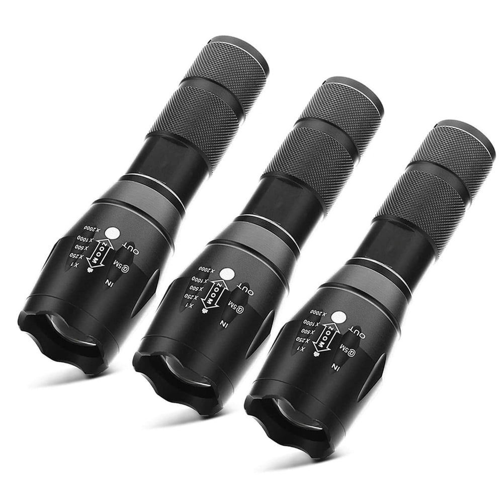 Sporting Goods LED Tactical Camping Fishing Mini Flashlight 500 Lumen 3 ...