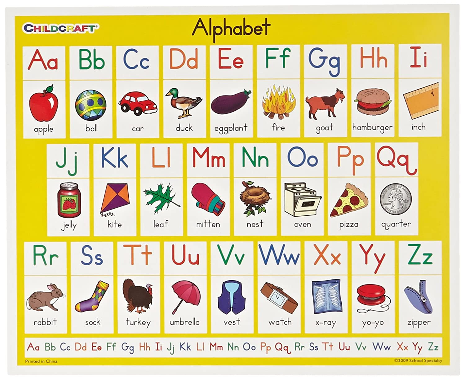 Childcraft Literacy Charts English Alphabet 9 X 11 Set Of 25 | Images ...