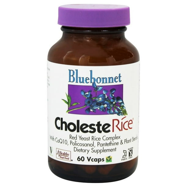 Bluebonnet Nutrition - CholesteRice Red Yeast Rice Complex - 60 ...