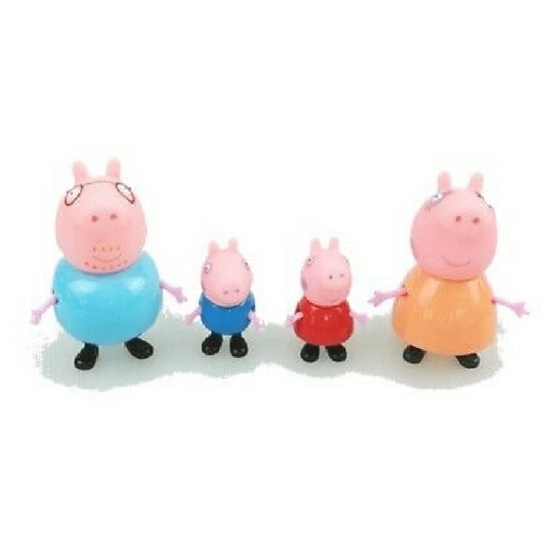 Peppa pig family mini figures 4 piece - Walmart.com - Walmart.com