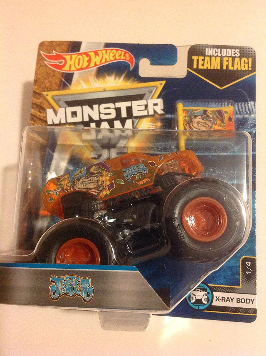 HOT WHEELS MONSTER JAM JESTER MONSTER TRUCK 2016 NEW TRUCK ORANGE ...